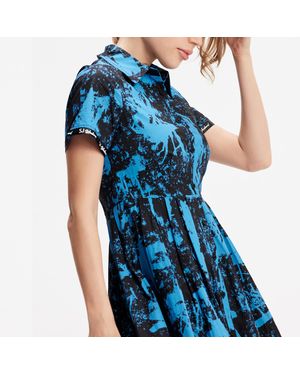 S&J Weekends Hemdblusenkleid Aus Baumwolle - Blau