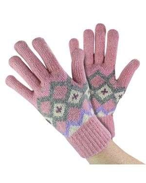 Sock Snob Damen Wollhandschuhe - Pink