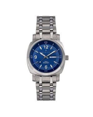 Nautis Stealth-Armbanduhr Mit Tag/Datum - Mettallic