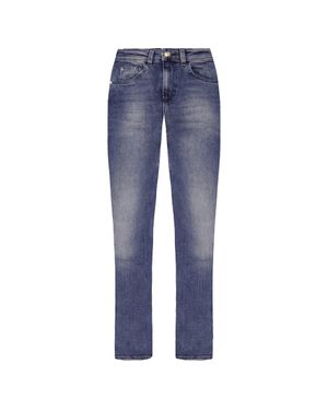 Armani Emporio J29 Regular Fit Hohe Taille Damenjeans - Blau