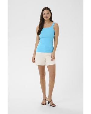 Kaffe Jerseytop Kacarna Jerseytop Tight Fit - Blau