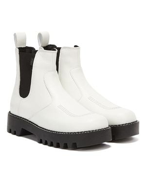 Kickers Kizziie Chelz Damen Stiefel - Weiß