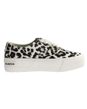 Seavees Legendplattform Mulholland Schneeleopard -Frauenschuhe - Schwarz