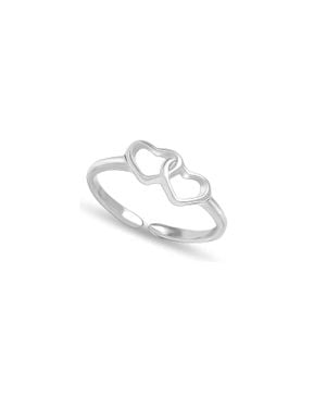 Bibei Damen Doppelhochzeitsring Aus 925 Sterling Bian026 - Weiß