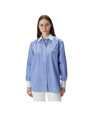 Lacoste Hemd Für Damen (Persisch) - Blau