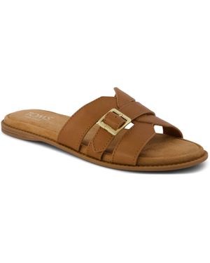 TOMS Sol Leder Damen Sandalen - Braun