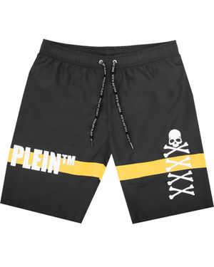 Philipp Plein Tm Skull And Bones Badeshorts - Grau
