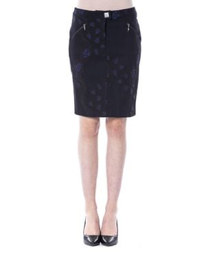 Byblos Damen Schwarzer Baumwollrock