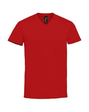 Sol's "Imperial" T-Shirt V-Ausschnitt Für Herren - Rot