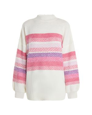 IZIA Zur Seite Fahren Damen Weiss Mehrfarbig - Pink