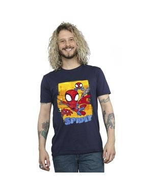 Marvel "Spidey And His Amazing Friends" T-Shirt Für Herren (Marineblau)