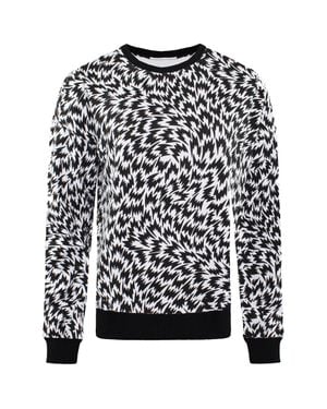 Vans Von Der Wand Langarm Crew Nacken Schwarz/Weiß Damen Pullover V241Hch