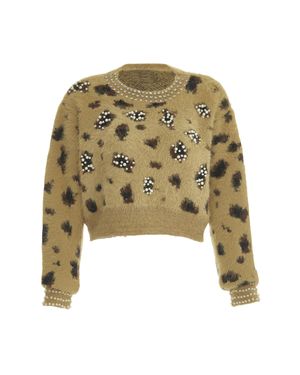 faina Strickpullover Damen - Grün