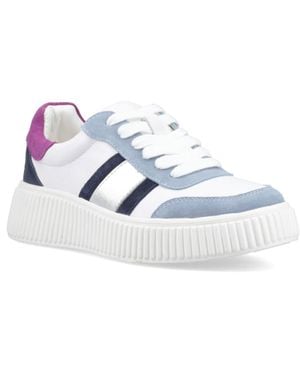 Hush Puppies Holly Wildleder Damen Standard Sneaker - Blau