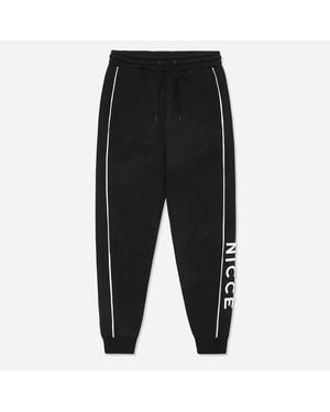 Nicce London Graphic Logo Stretch Taille Herren Trackhose 211 1 04 06 0001 - Schwarz
