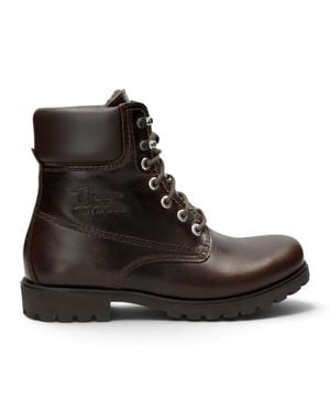 Panama Jack Schnürstiefeletten Aus Braunem Leder Für Herren - Schwarz