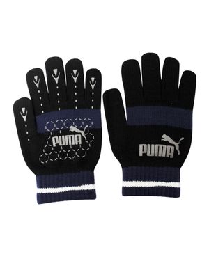 PUMA Nr. 1 Logo Katze Magie Winter Handschuhe 7G Blau 041504 01 - Schwarz