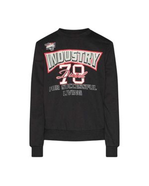 DIESEL Erwachsenen Industrie 78 Logo Sweatshirt - Schwarz