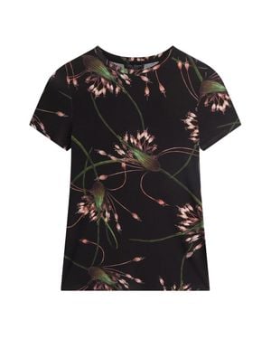 Ted Baker Lexiii Bedrucktes, Tailliertes Schwarzes T-Shirt