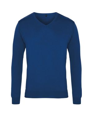 PREMIER Herren Strick-Pullover Mit V-Ausschnitt (Königsblau)