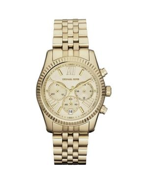 Michael Kors Mk5556 Lexington Chronograph Champagner Zifferblatt Pvd Damenuhr - Mettallic