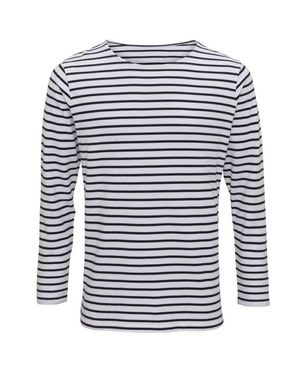 Asquith & Fox Herren Mariniere Coastal Langarm T-Shirt /Marine) - Blau