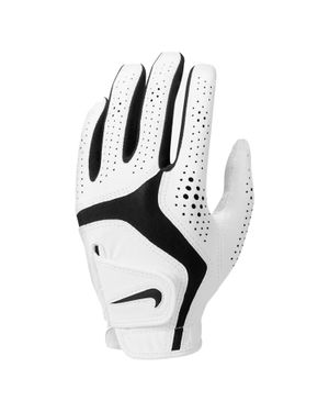 Nike "Dura Feel X" Golfhandschuh Für Damen, Pu-Kunststoff, Polyester, Nylon, Spandex - Weiß