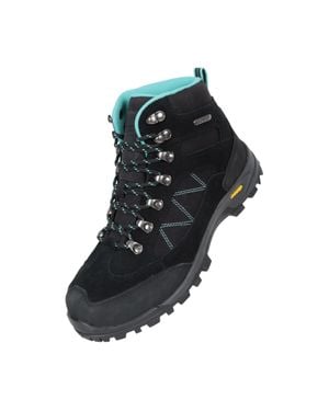 Mountain Warehouse Ladies Storm Wildleder Wasserdichte Wanderschuhe - Schwarz