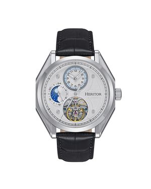 Heritor Heritor Automatikuhr Antoni Mit Lederarmband - Mettallic