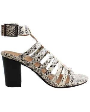 Vionic Perk Sami Snake Damen Sandalen Mit Absatz/Schwarz - Mettallic