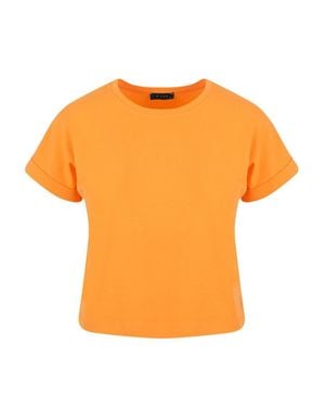 Rivus Fahrrad Hals Basic T-Shirt - Orange