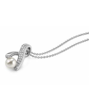 Orphelia Damen Kette Aus 925 Sterling Mit Anhänger - Schwarz