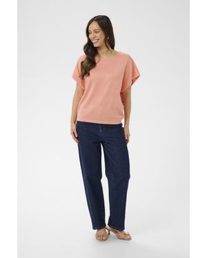 Saint Tropez Strickpullover Milasz Strickpullover Casual Fit - Blau