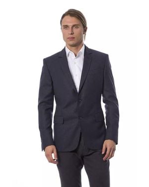Verri Herren Blauer Wollblazer