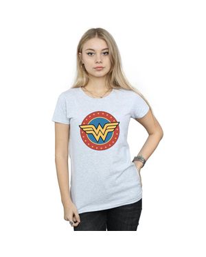 Dc Comics T-Shirt Für Damen (Grau) - Weiß