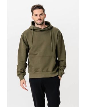 TeeShoppen Schwerer Kapuzenpullover – Armee - Grün