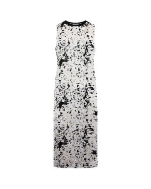 Vans Off The Wall Penelope Damen Kleid Weiß/Schwarz - Grau