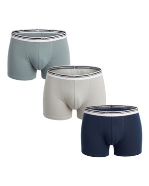 DIM Pack 3 Herren Boxer Baumwolle Farben D306Xp - Blau