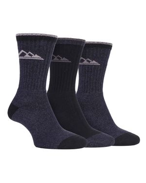 Storm Bloc 3 Paar Leichte, Atmungsaktive Damen-Wandersocken Mit Fußgewölbestütze - Blau