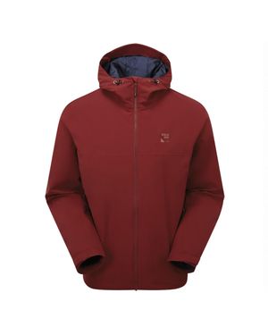 Sprayway Herren Leichte Wasserdichte Wanderjacke Mit Kapuze Halbzip Regenjacke - Rot