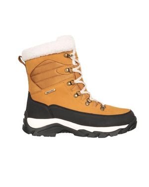 Mountain Warehouse Innsbruck Wasserdichte Schneestiefel Aus Leder Für Damen - Natur