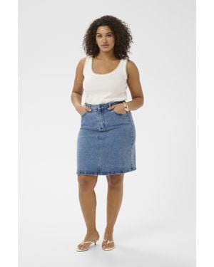 Kaffe Jerseytop Kccarina Jerseytop Tight Fit - Blau