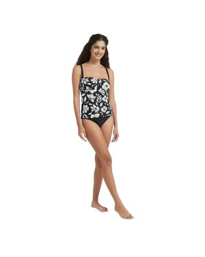 Be You Tankini-Oberteil Für Damen, Herzausschnitt - Schwarz
