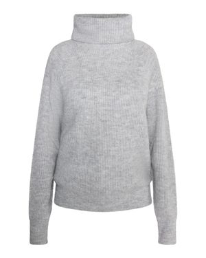 Usha Strickpullover Damen Hellgrau Melange