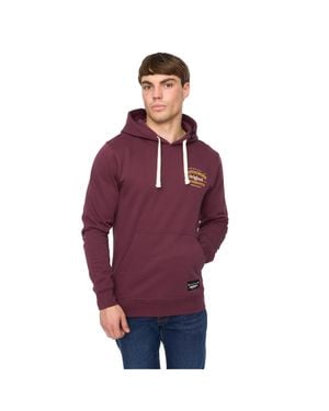 Crosshatch "Motocross" Kapuzenpullover Für Herren (Weinrot) - Lila