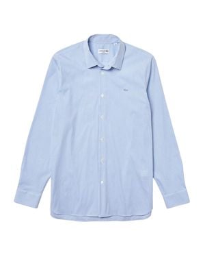 Lacoste Hemd Für Herren,Stretch Popelinschmal (Hellblau)