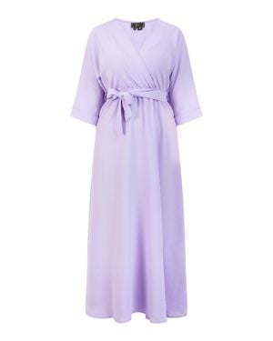 faina Midikleid Damen Flieger - Lila