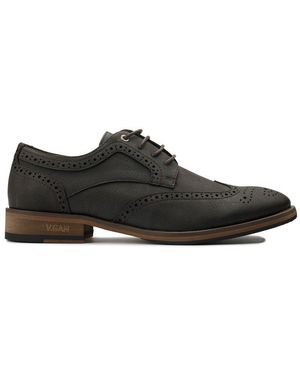 V.Gan Veganer Hafer 2 Brogue Schuhe - Schwarz