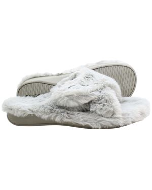 Vionic Indulge Relax Plush Damen Hausschuhe - Mettallic