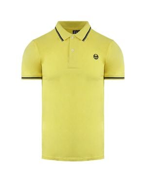Sergio Tacchini Herren Polo-Shirt Schwarz - Gelb